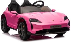 Pojazd elektryczny Porsche Taycan Turbo S, różowy