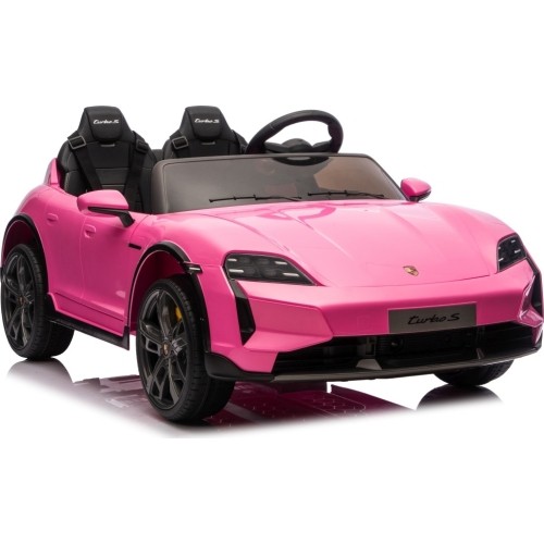 Pojazd elektryczny Porsche Taycan Turbo S, różowy