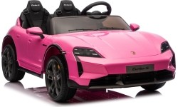 Pojazd elektryczny Porsche Taycan Turbo S, różowy