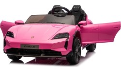 Pojazd elektryczny Porsche Taycan Turbo S, różowy