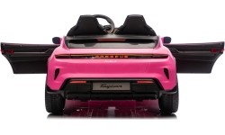 Pojazd elektryczny Porsche Taycan Turbo S, różowy