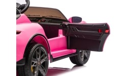 Pojazd elektryczny Porsche Taycan Turbo S, różowy