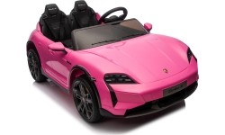 Pojazd elektryczny Porsche Taycan Turbo S, różowy