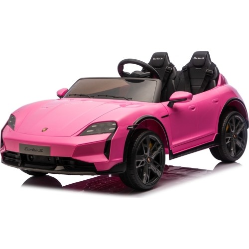 Pojazd elektryczny Porsche Taycan Turbo S, różowy
