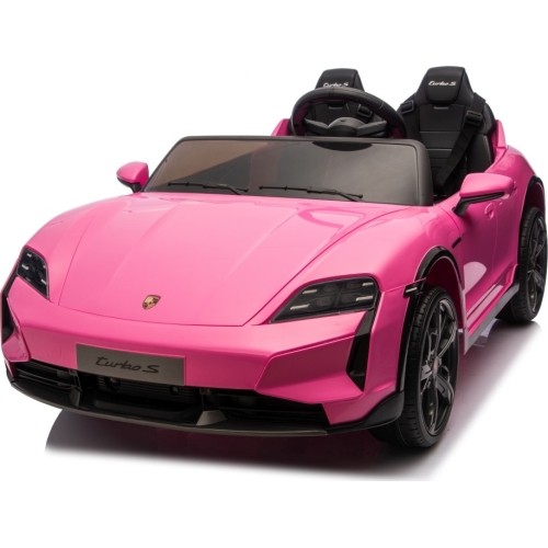 Pojazd elektryczny Porsche Taycan Turbo S, różowy