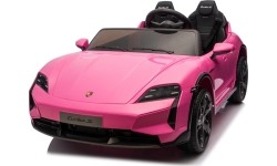 Pojazd elektryczny Porsche Taycan Turbo S, różowy