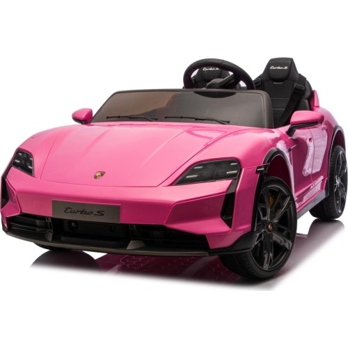 Pojazd elektryczny Porsche Taycan Turbo S, różowy