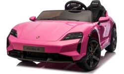Pojazd elektryczny Porsche Taycan Turbo S, różowy