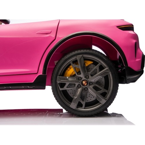 Pojazd elektryczny Porsche Taycan Turbo S, różowy