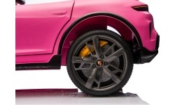 Pojazd elektryczny Porsche Taycan Turbo S, różowy