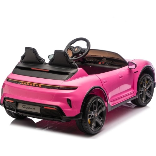 Pojazd elektryczny Porsche Taycan Turbo S, różowy