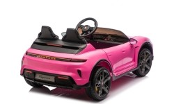 Pojazd elektryczny Porsche Taycan Turbo S, różowy
