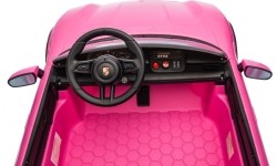 Pojazd elektryczny Porsche Taycan Turbo S, różowy