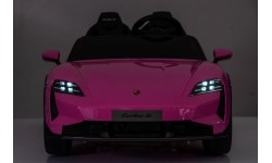 Pojazd elektryczny Porsche Taycan Turbo S, różowy