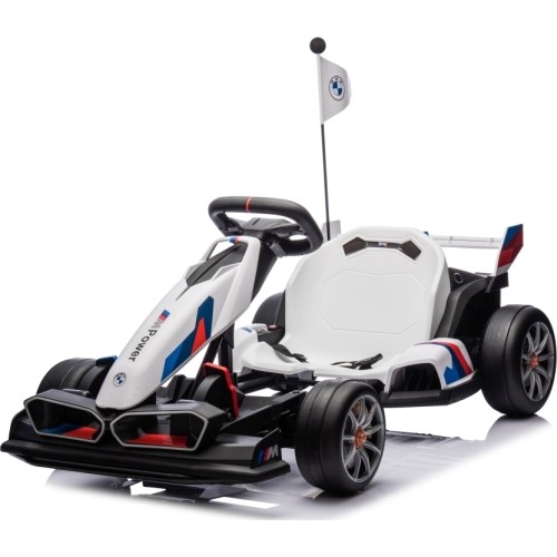 Gokart BMW z funkcją driftu, biały