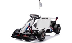 Gokart BMW z funkcją driftu, biały