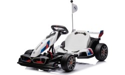 Gokart BMW z funkcją driftu, biały