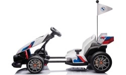 Gokart BMW z funkcją driftu, biały