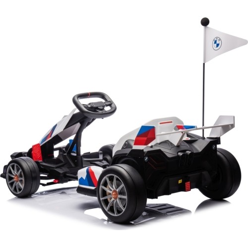 Gokart BMW z funkcją driftu, biały