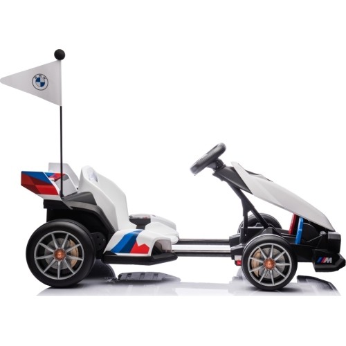 Gokart BMW z funkcją driftu, biały