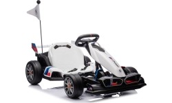 Gokart BMW z funkcją driftu, biały