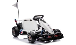 Gokart BMW z funkcją driftu, biały