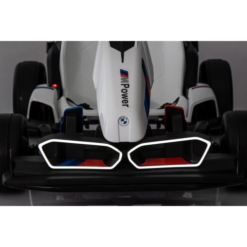 Gokart BMW z funkcją driftu, biały