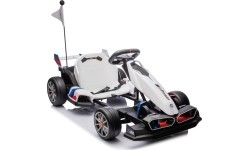 Gokart BMW z funkcją driftu, biały