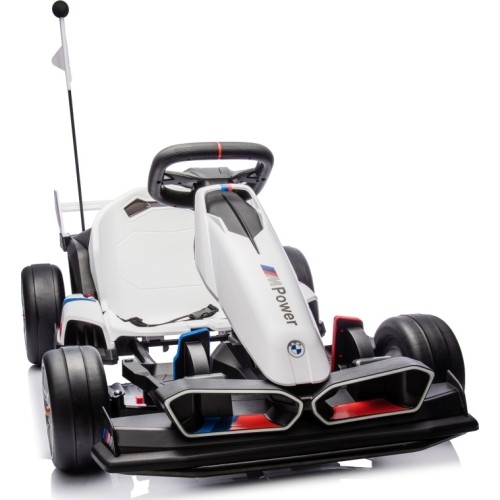 Gokart BMW z funkcją driftu, biały
