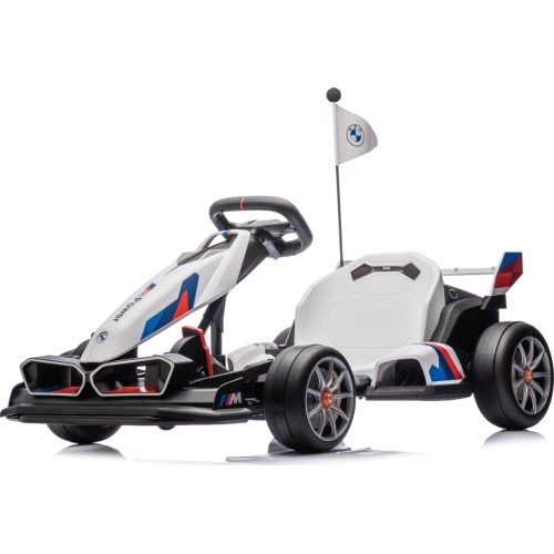 Gokart BMW z funkcją driftu, biały
