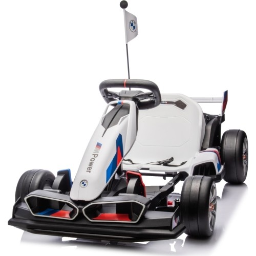 Gokart BMW z funkcją driftu, biały