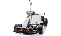 Gokart BMW z funkcją driftu, biały