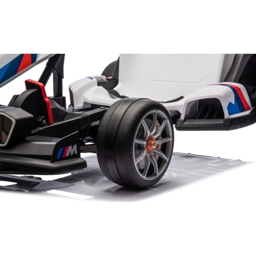 Gokart BMW z funkcją driftu, biały