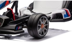 Gokart BMW z funkcją driftu, biały