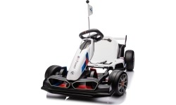 Gokart BMW z funkcją driftu, biały