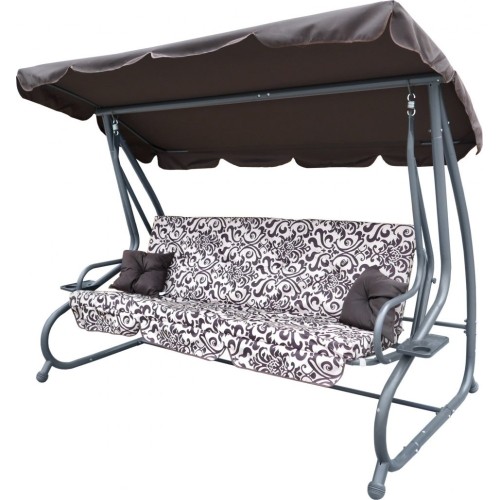 Garden Swing Seat Textylina 2 x 1 MODEL Brown