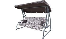 Garden Swing Seat Textylina 2 x 1 MODEL Brown