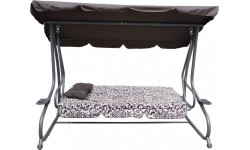Garden Swing Seat Textylina 2 x 1 MODEL Brown