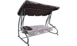 Garden Swing Seat Textylina 2 x 1 MODEL Brown