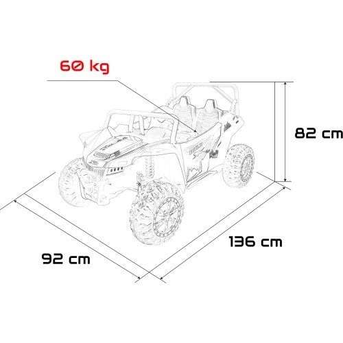 Pojazd elektryczny Buggy Arctic Cat WILDCAT XX, zielony