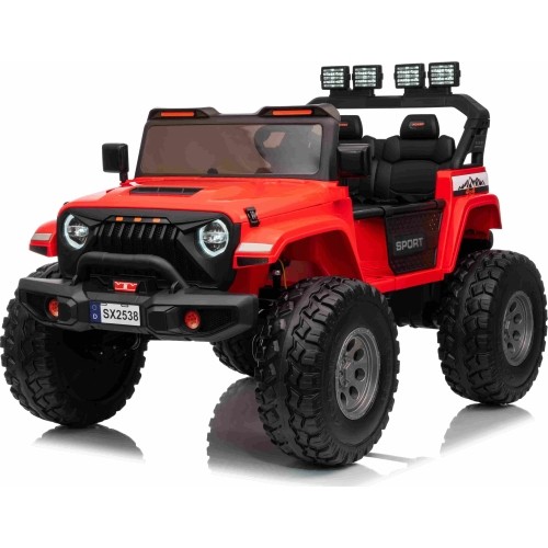 Pojazd elektryczny Extreme Sport 4x4, czerwony, dwuosobowy