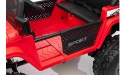 Pojazd elektryczny Extreme Sport 4x4, czerwony, dwuosobowy