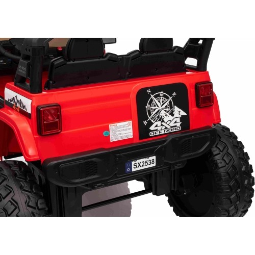 Pojazd elektryczny Extreme Sport 4x4, czerwony, dwuosobowy