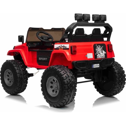Pojazd elektryczny Extreme Sport 4x4, czerwony, dwuosobowy