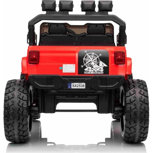 Pojazd elektryczny Extreme Sport 4x4, czerwony, dwuosobowy