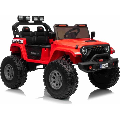 Pojazd elektryczny Extreme Sport 4x4, czerwony, dwuosobowy