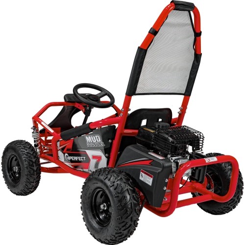 Gokart RamiGO Mud Monster, spalinowy, czerwony