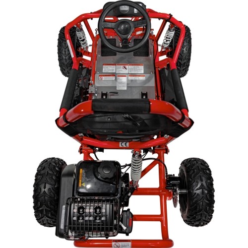 Gokart RamiGO Mud Monster, spalinowy, czerwony