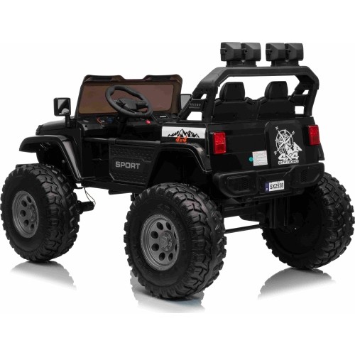 Pojazd elektryczny Extreme Sport 4x4, czarny