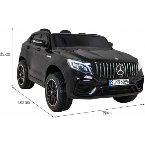 Samochód elektryczny dla dzieci Mercedes GLC 63S, czarny